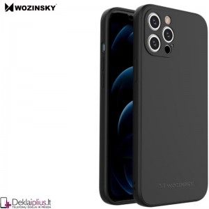 Wozinsky plonas švelnus guminis dėklas - juodas (Apple Iphone 13 Pro)